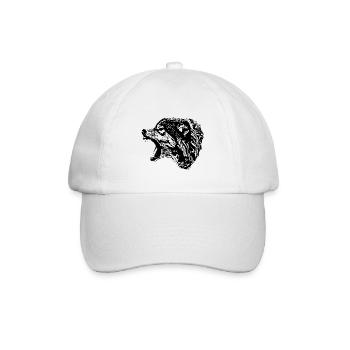 Wolf - Baseball Cap - white/white - Front