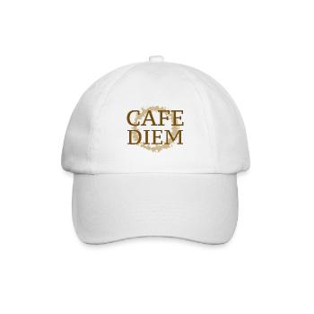 Cafe Diem - Baseball Cap - white/white - Front