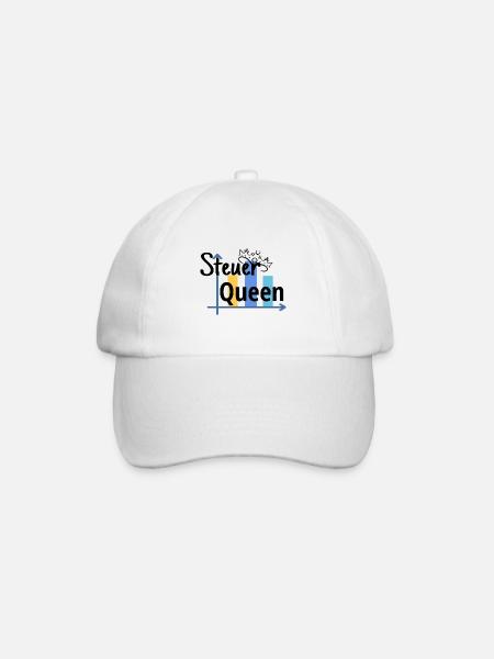 Steuer Queen - Steuerfachangestellte - Baseballkappe - Weiß/Weiß
