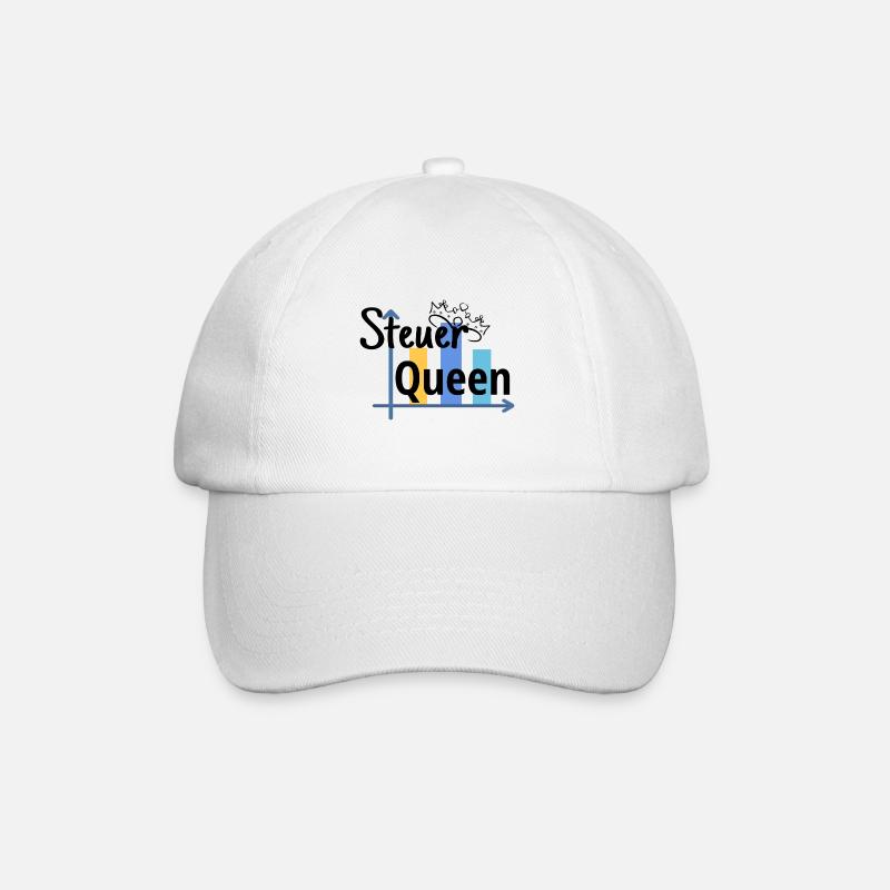 Steuer Queen - Steuerfachangestellte - Baseballkappe - Weiß/Weiß