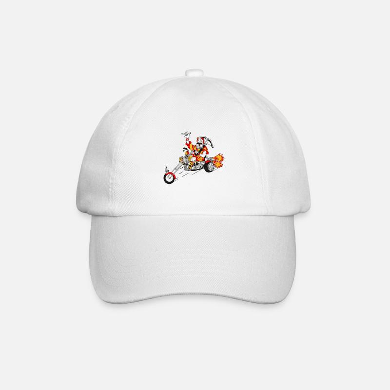 Moto, Wiltsch, Frech, Suisse, Camping - Casquette classique - blanc/blanc