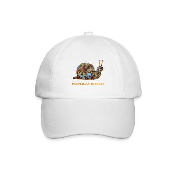 Hurry with time Latin Snail E 85 - Baseball Cap - white/white - Front