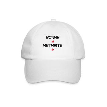 RETRAITE. RETRAITE. RETRAITEE. SENIOR. MAMIE. PAPY - Casquette classique - blanc/blanc - Devant