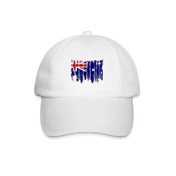 Drapeau de l’Australie sous le drapeau australien - Casquette classique - blanc/blanc - Devant