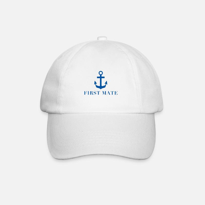 First Mate - Baseball Cap - white/white