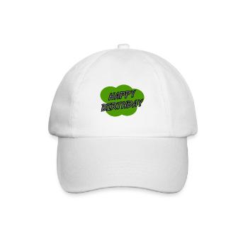 JOYEUX ANNIVERSAIRE. HAPPY BIRTHDAY. ANNIVERSAIRE. - Casquette classique - blanc/blanc - Devant