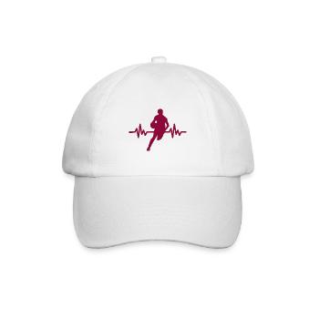 Haertbeat Basketball - USA - Team Sport - Hoops - Baseballkappe - Weiß/Weiß - Vorne