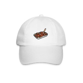 Lecker Currywurst Wurst Ketchup Cuisine de rue allemande - Casquette classique - blanc/blanc - Devant
