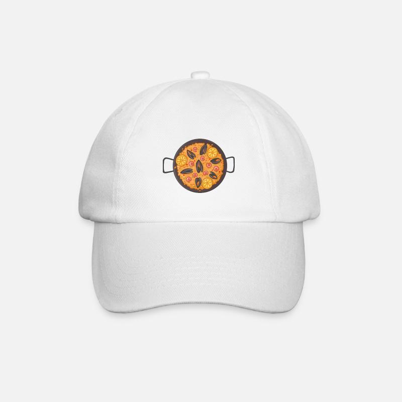 paella - Baseball Cap - white/white