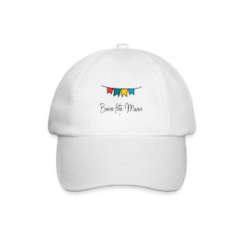 MAMIE. FÊTE DES MÈRES. BONNE FÊTE MAMIE. JE T'AIME - Casquette classique - blanc/blanc - Devant