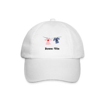 BONNE FÊTE. FÊTE DES MÈRES. FÊTE DES PÈRES. FÊTE - Casquette classique - blanc/blanc - Devant