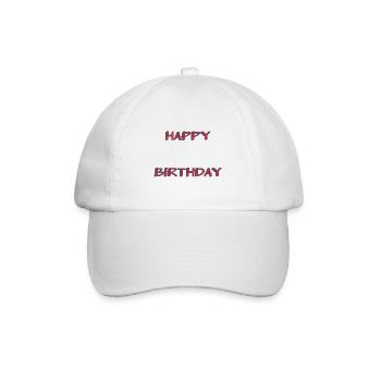 ALLES GUTE ZUM GEBURTSTAG. ALLES GUTE ZUM GEBURTSTAG. JAHRESTAG. - Baseballkappe - Weiß/Weiß - Vorne