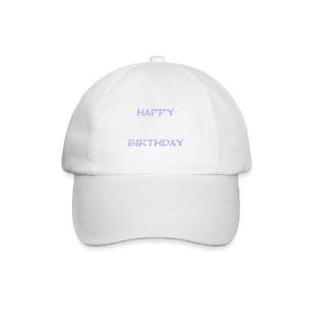 ALLES GUTE ZUM GEBURTSTAG. ALLES GUTE ZUM GEBURTSTAG. JAHRESTAG. - Baseballkappe - Weiß/Weiß - Vorne