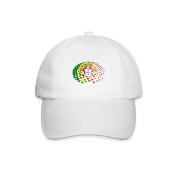 Portugal Flag Used Look Portuguese Flag - Baseball Cap - white/white - Front