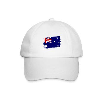 Drapeau de l’Australie sous le drapeau australien - Casquette classique - blanc/blanc - Devant