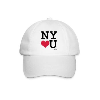 New York liebt Sie von wam - Baseballkappe - Weiß/Weiß - Vorne