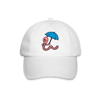 Earthworm - Casquette classique - blanc/blanc - Devant