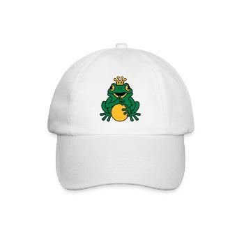Froschkönig - Baseballkappe - Weiß/Weiß - Vorne