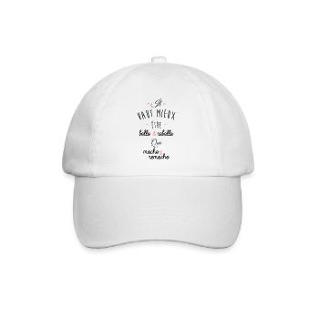 Belle et rebelle - Casquette classique - blanc/blanc - Devant