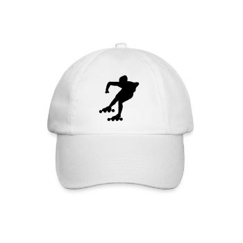 roller_skating - Baseball Cap - white/white - Front