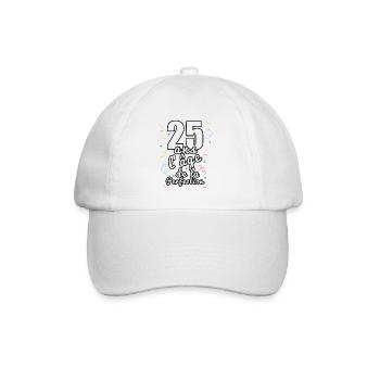 25 ans - Casquette classique - blanc/blanc - Devant