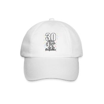 30 ans - Casquette classique - blanc/blanc - Devant