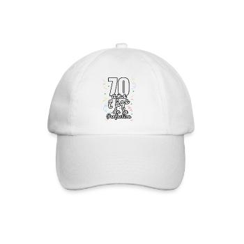 70 ans - Casquette classique - blanc/blanc - Devant
