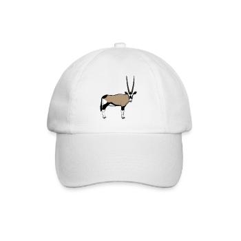 Oryx head front - Baseball Cap - white/white - Front