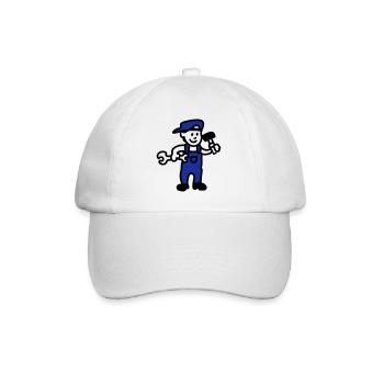Handwerker - Baseballkappe - Weiß/Weiß - Vorne