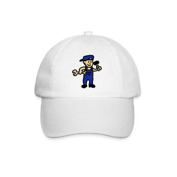 Handwerker 3 - Baseballkappe - Weiß/Weiß - Vorne