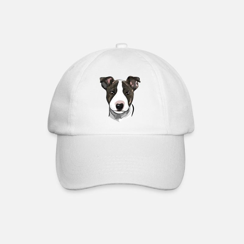 BULL TERRIER - chiot bull terrier - Casquette classique - blanc/blanc