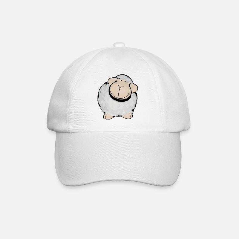 sheep - Baseball Cap - white/white