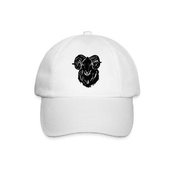 goat6 - Baseballkappe - Weiß/Weiß - Vorne