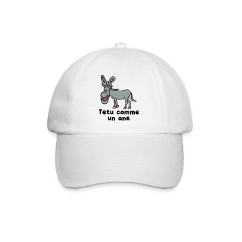 tetu comme un ane - Casquette classique - blanc/blanc - Devant