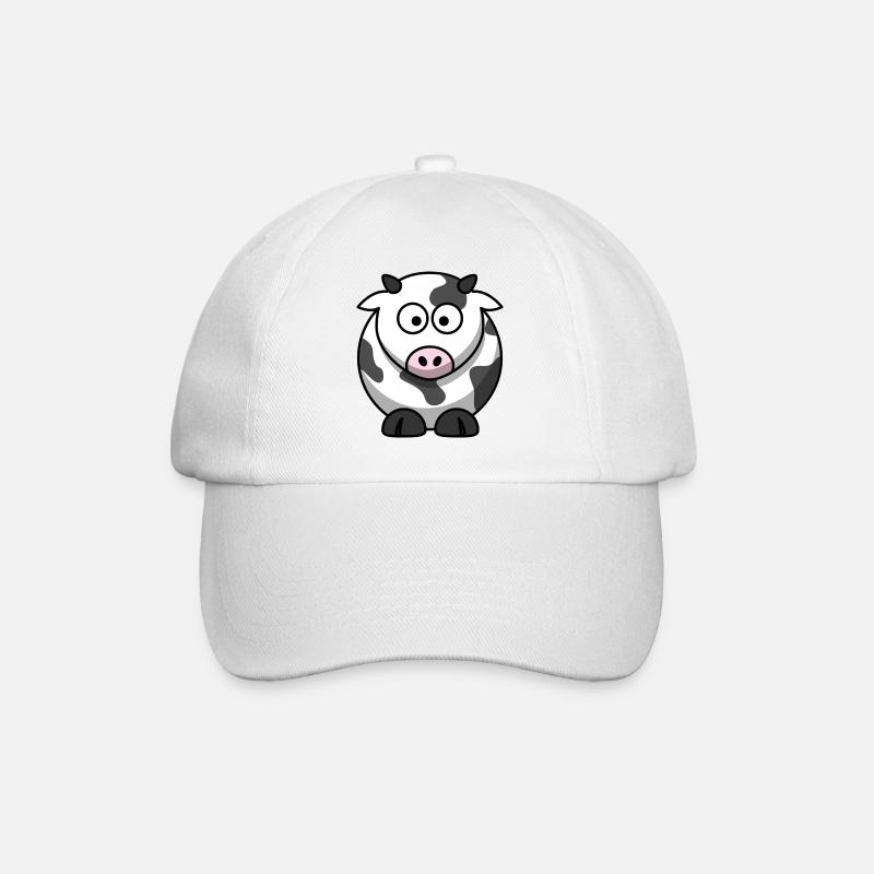 Méline la vache - Casquette classique - blanc/blanc