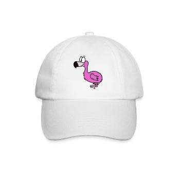 Flamingo - Baseballkappe - Weiß/Weiß - Vorne