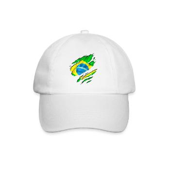 brasil brazil brésil - Casquette classique - blanc/blanc - Devant