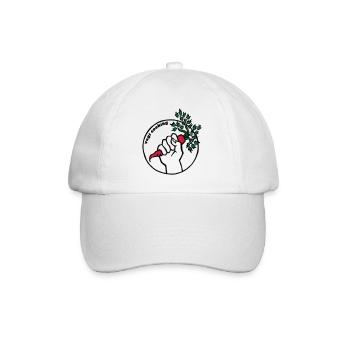 Vegan - Baseballkappe - Weiß/Weiß - Vorne