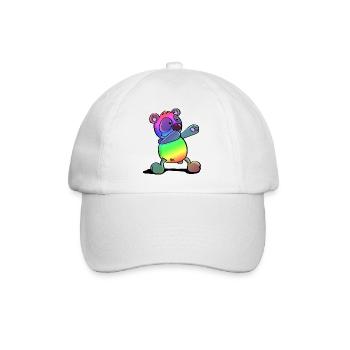 Panda coloré - Dab Dance - Tamponnage - Panda - Casquette classique - blanc/blanc - Devant
