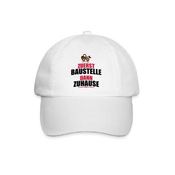 Building site - Baseball Cap - white/white - Front