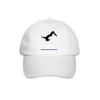 Turnerin, Turnen, Salto 2 - Baseballkappe - Weiß/Weiß - Vorne