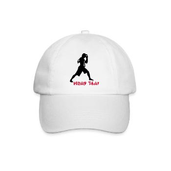 Muay Thai - Baseballkappe - Weiß/Weiß - Vorne