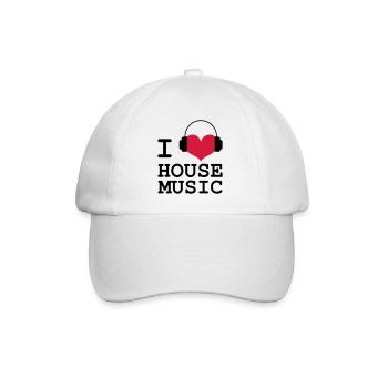 I Love House Music - Casquette classique - blanc/blanc - Devant