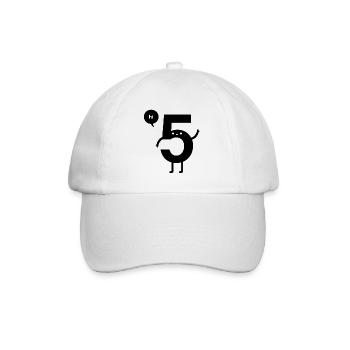 hi 5 - Baseball Cap - white/white - Front