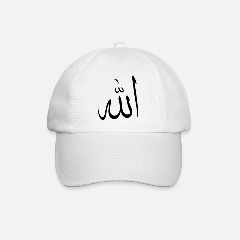 allah Allah muslim arab symbol islam - Baseballkappe - Weiß/Weiß