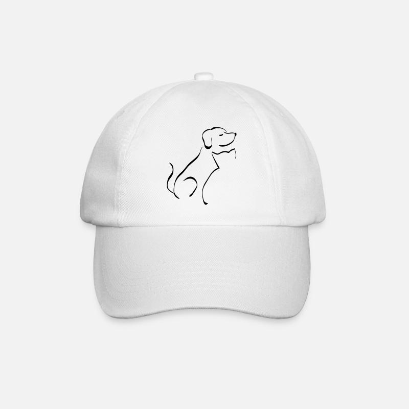 Chien Chat - Casquette classique - blanc/blanc