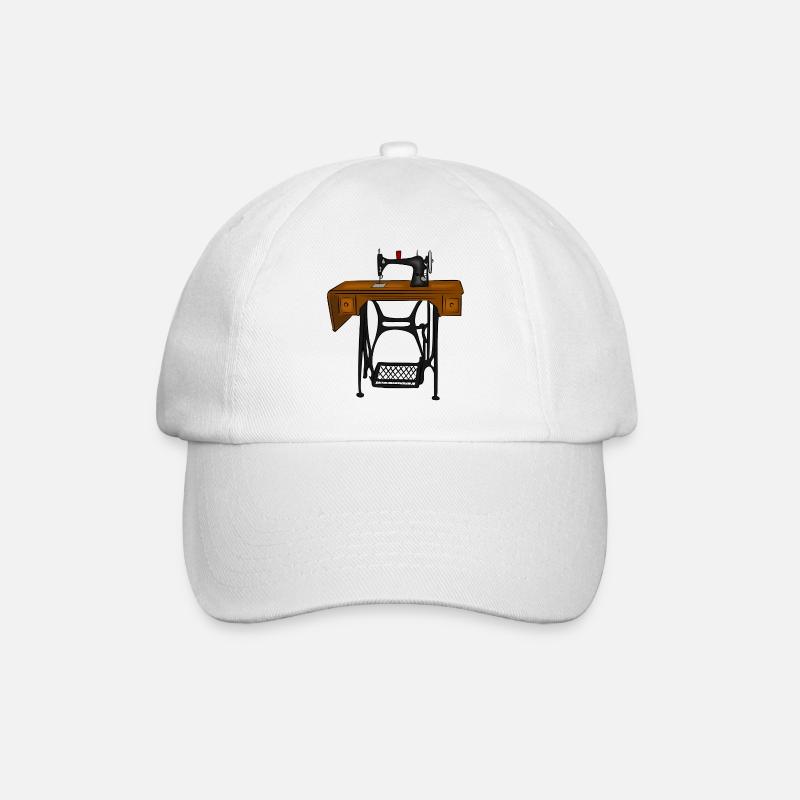 Machine à coudre - Casquette classique - blanc/blanc