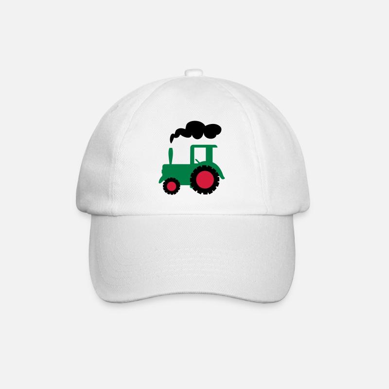 traktor trecker landwirtschaft - Baseballkappe - Weiß/Weiß