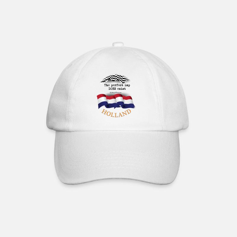 F1 - HOLLANDE - DRAPEAU - PERFECT LAP - Casquette classique - blanc/blanc