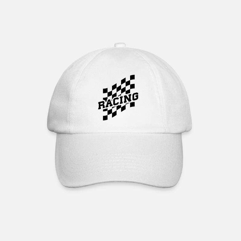 Racing - Baseballkappe - Weiß/Weiß